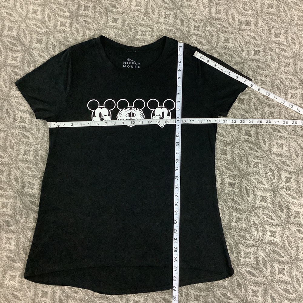 DISNEY Mickey Mouse Black Hi-Low T-Shirt 35 - Picture 6 of 8